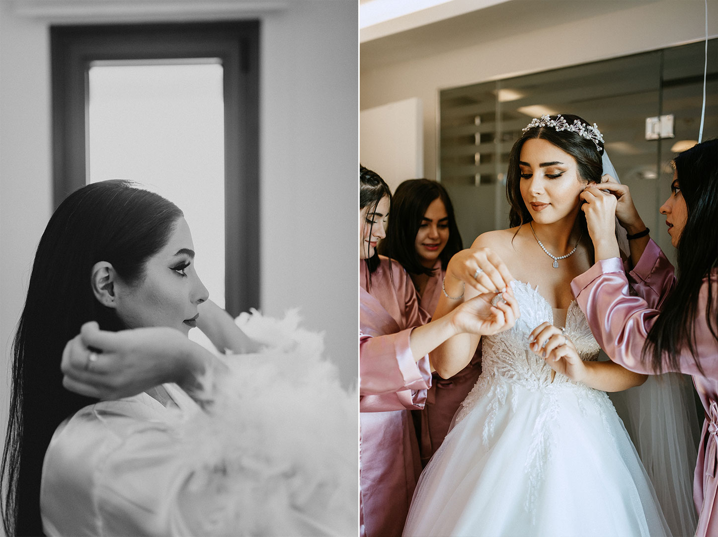 izmir düğün hikayesi - izmir otel hazırlık çekimi - izm,r gelin makyajı - izmir bride party fotoğrafları - izmir otel düğün hikayesi
